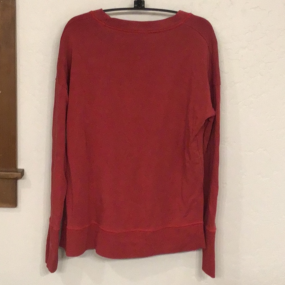 Athleta Crew Sweatshirt, Red, M - Picture 3 of 13